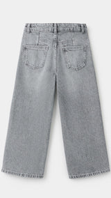 Mango jeans culotter in grey denim - Image 4