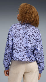 PUMA essentials animal print half-zip jacket women in intense lavender - Image 4