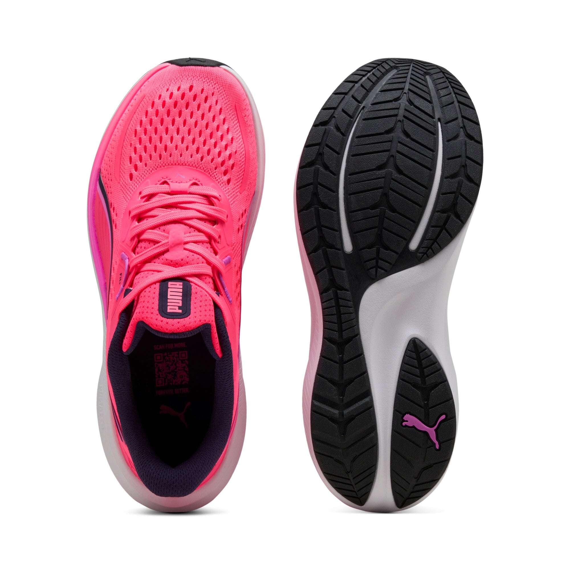 PUMA skyrocket lite 2 running shoes unisex in pure pink and electric orchid - Image 4