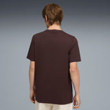PUMA essentials small No.1 logo tee men in chocolate brown - Image 4