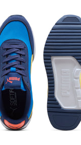 PUMA R78 lightwind sneakers youth (403706) in racing blue and pineapple ice - Image 4