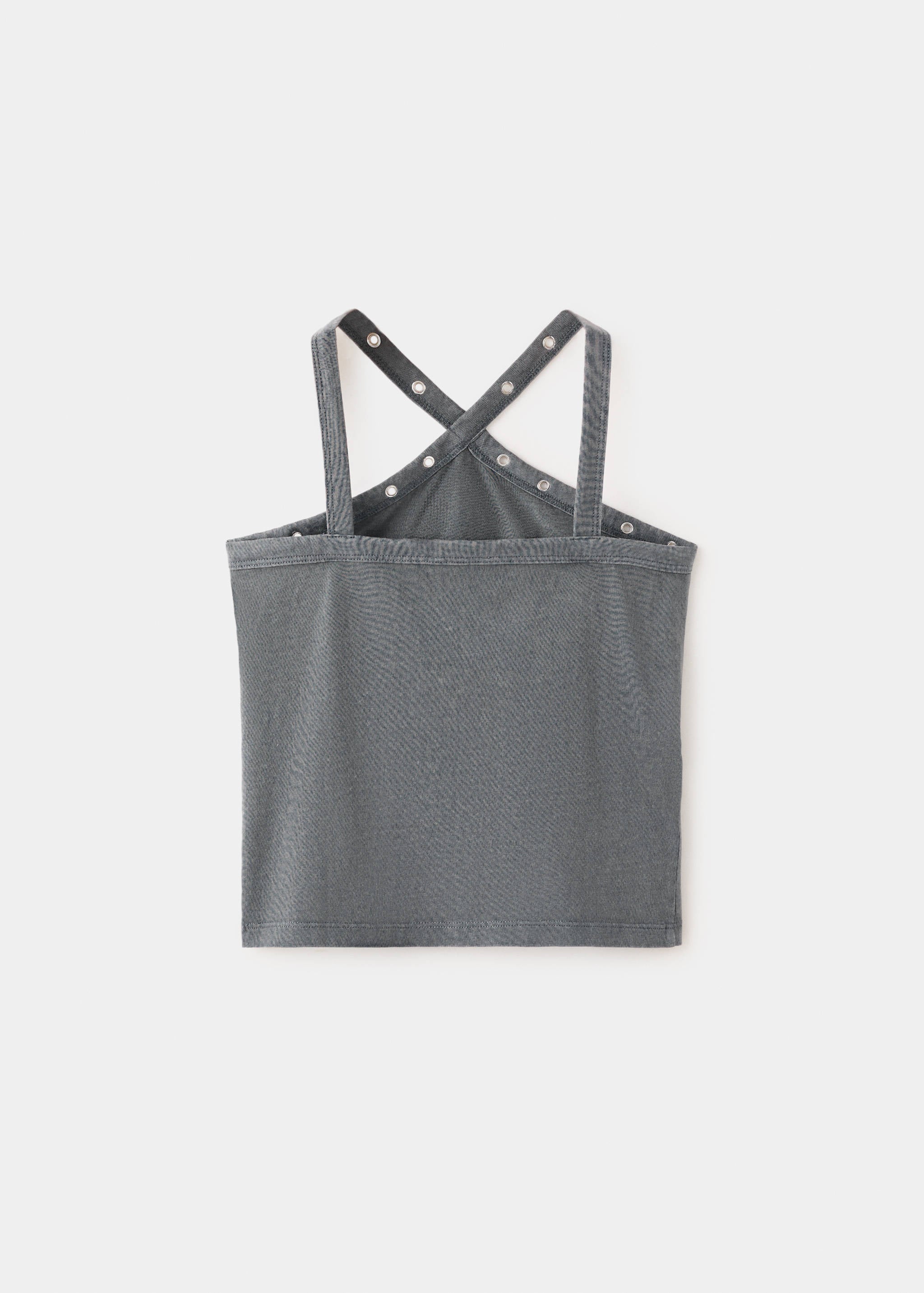 Mango camiseta tachaset in anthracite - Image 4