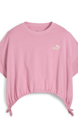 PUMA TWEENERVERSE knotted tee in poised pink - Image 4