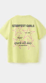 Mango camiseta starfest in lime - Image 4