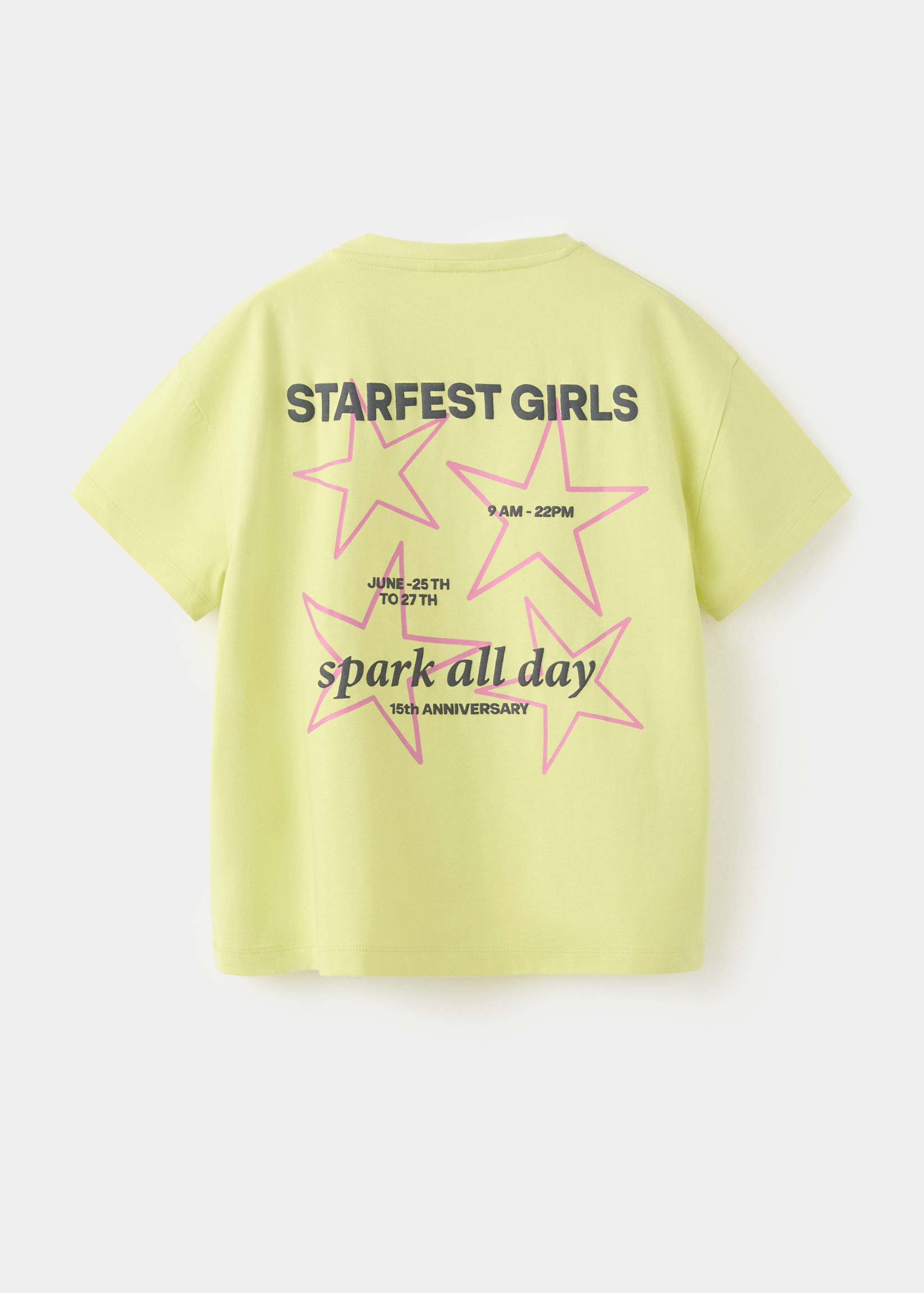 Mango camiseta starfest in lime - Image 4