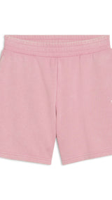 PUMA ESSENTIALS wash high-waist 5" shorts in poised pink - Image 4