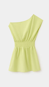 Mango vestido virginia in lime - Image 4