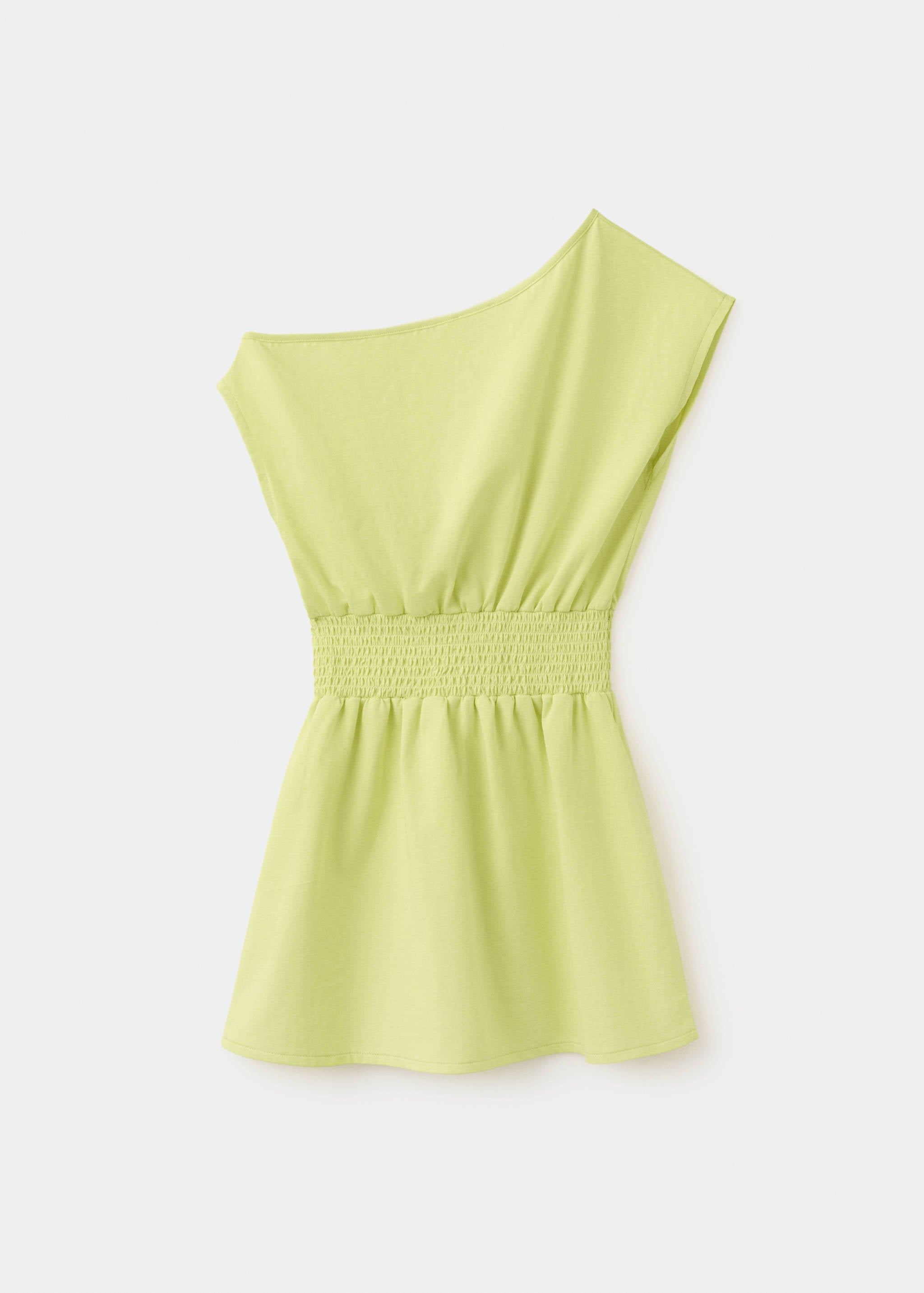 Mango vestido virginia in lime - Image 4