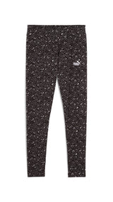 PUMA ESSENTIALS animal print leggings in black - Image 4