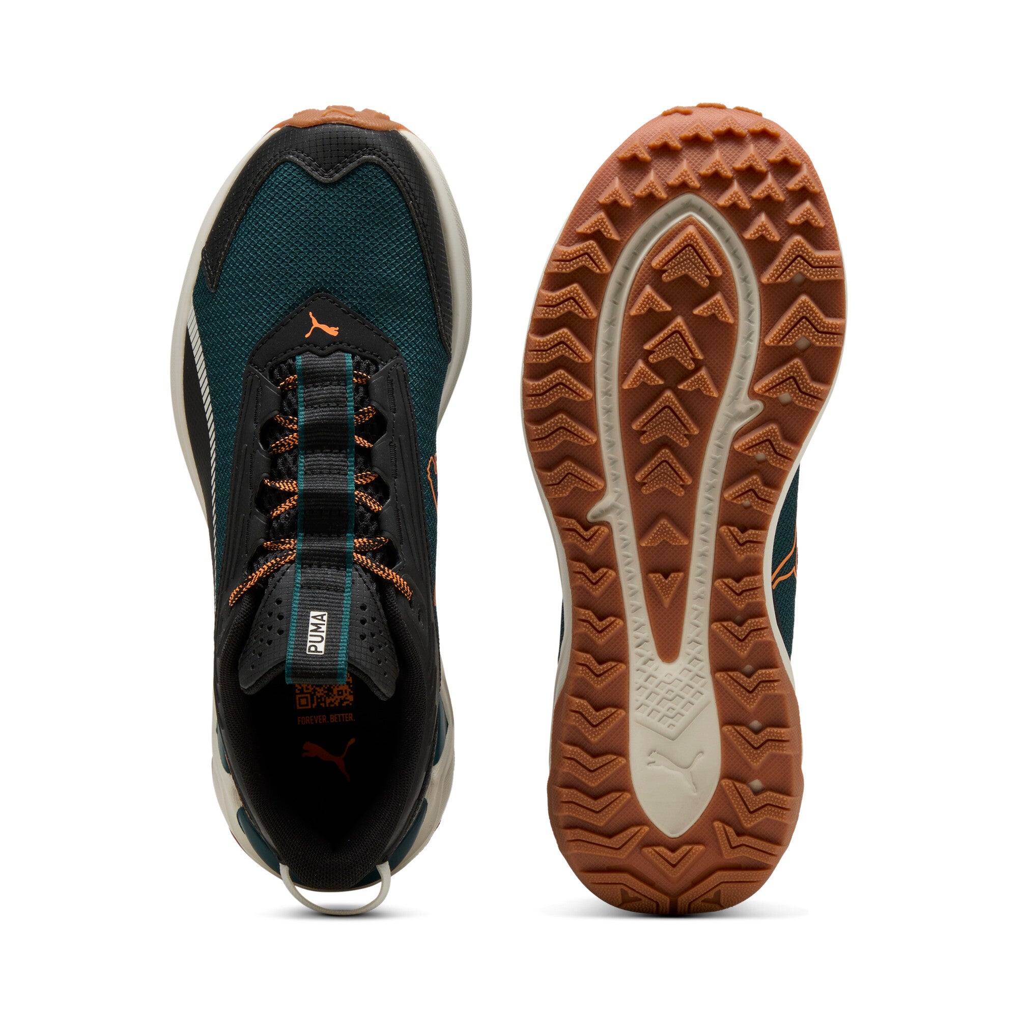 PUMA Extend lite trail running shoes in green terrain - Image 4