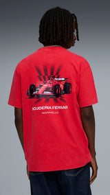 PUMA scuderia ferrari car graphic tee II men in rosso corsa - Image 4