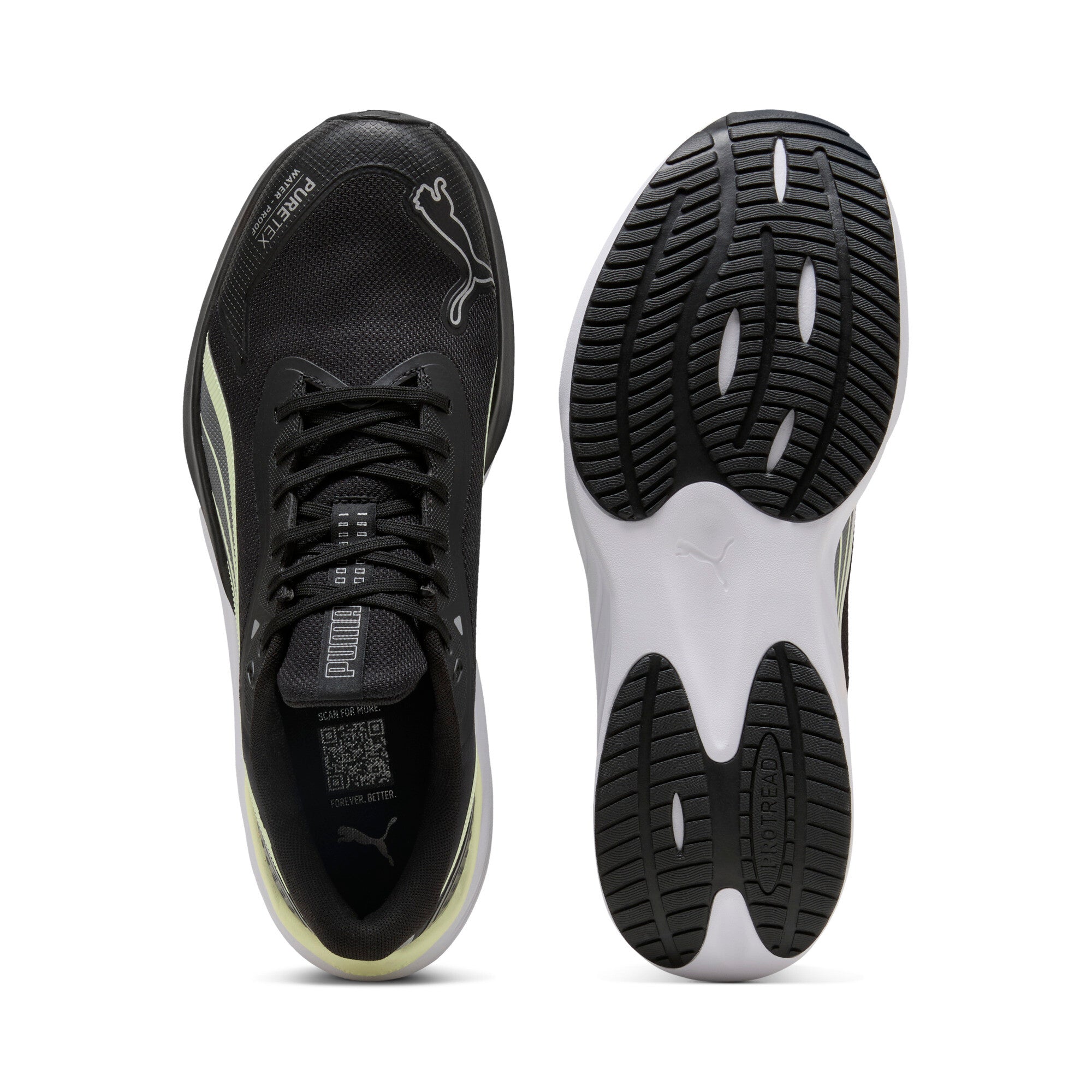 PUMA pounce lite PTX sneakers unisex in black and silver - Image 4
