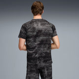 PUMA run velocity printed tee men in black - Image 4