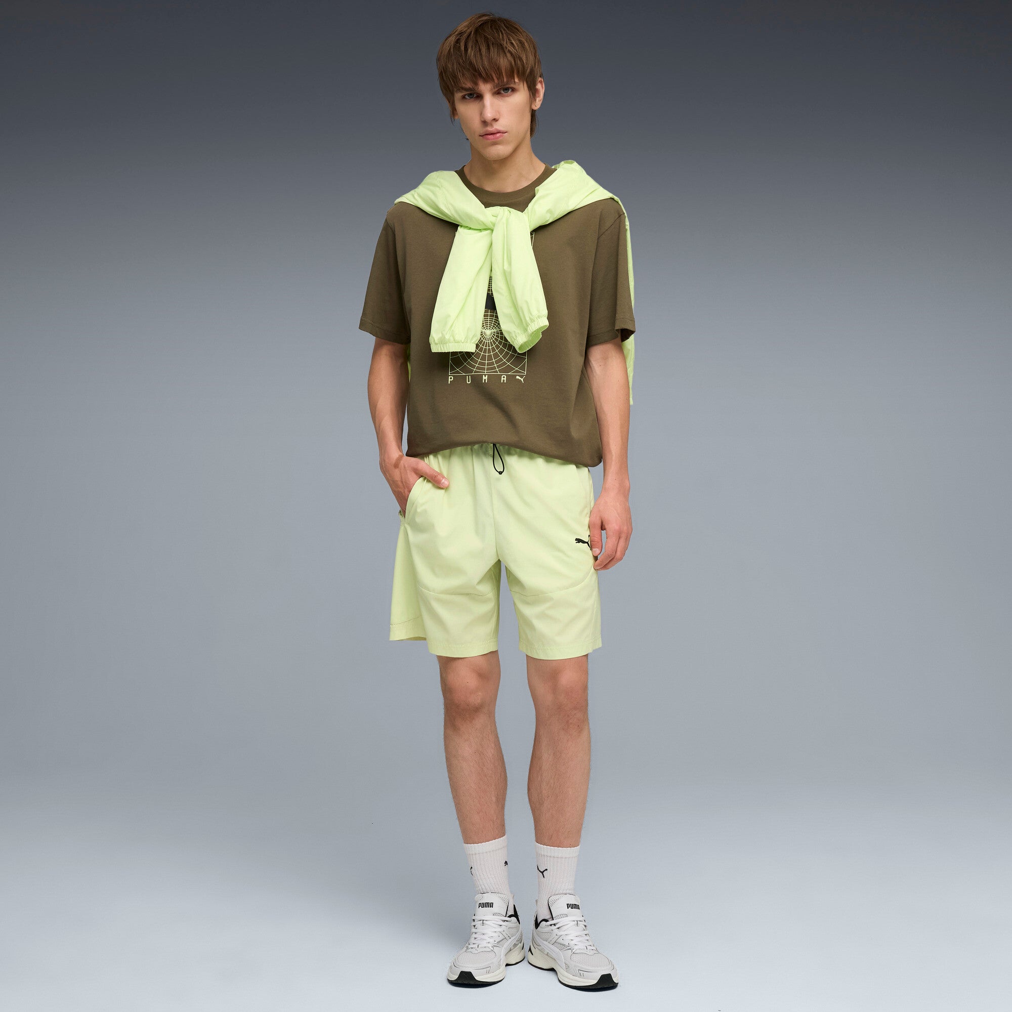 PUMA PUMATECH woven cargo shorts men in apple spritz - Image 5