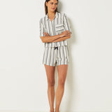 Etam kaitlin - chemise in white print