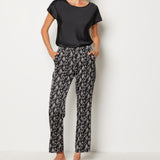 Etam sety - pyj 3 pc spe in black print