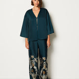 Etam wilde placed - deshabille in green print