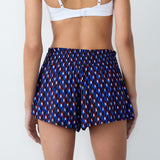 Etam beryl - short in blue/green print