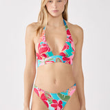 Etam hibiscus - biki standard in blue/green print