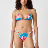 Etam hibiscus - SA triangle 2 in blue/green print