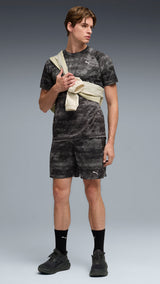 PUMA run velocity printed tee men in black - Image 5