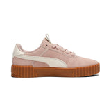 PUMA carina 3.0 luxe suede sneakers women in rose latte and alpine snow - Image 5