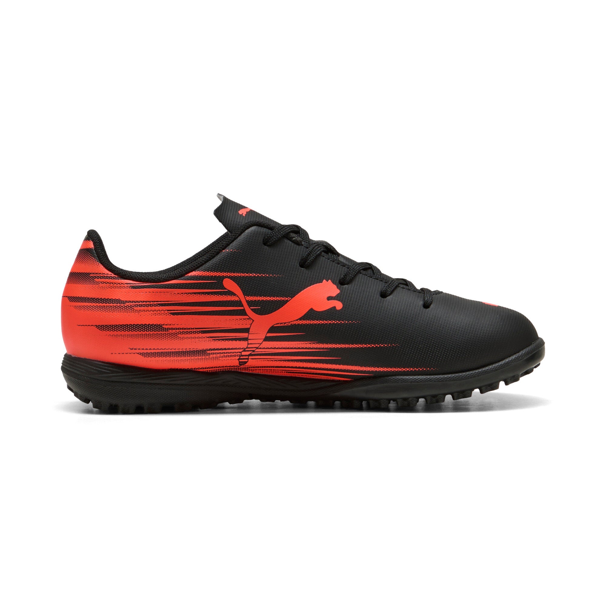 PUMA ATTACANTO II TT football boots youth in black and glowing red - Image 5