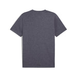 PUMA ESSENTIALS no. 1 logo heather tee in new navy - Image 5