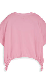 PUMA TWEENERVERSE knotted tee in poised pink - Image 5