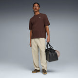 PUMA WARDROBE ESS boxy tee men in chocolate brown - Image 5