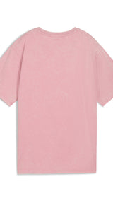 PUMA ESSENTIALS ELEVATED relaxed wash tee in poised pink - Image 5