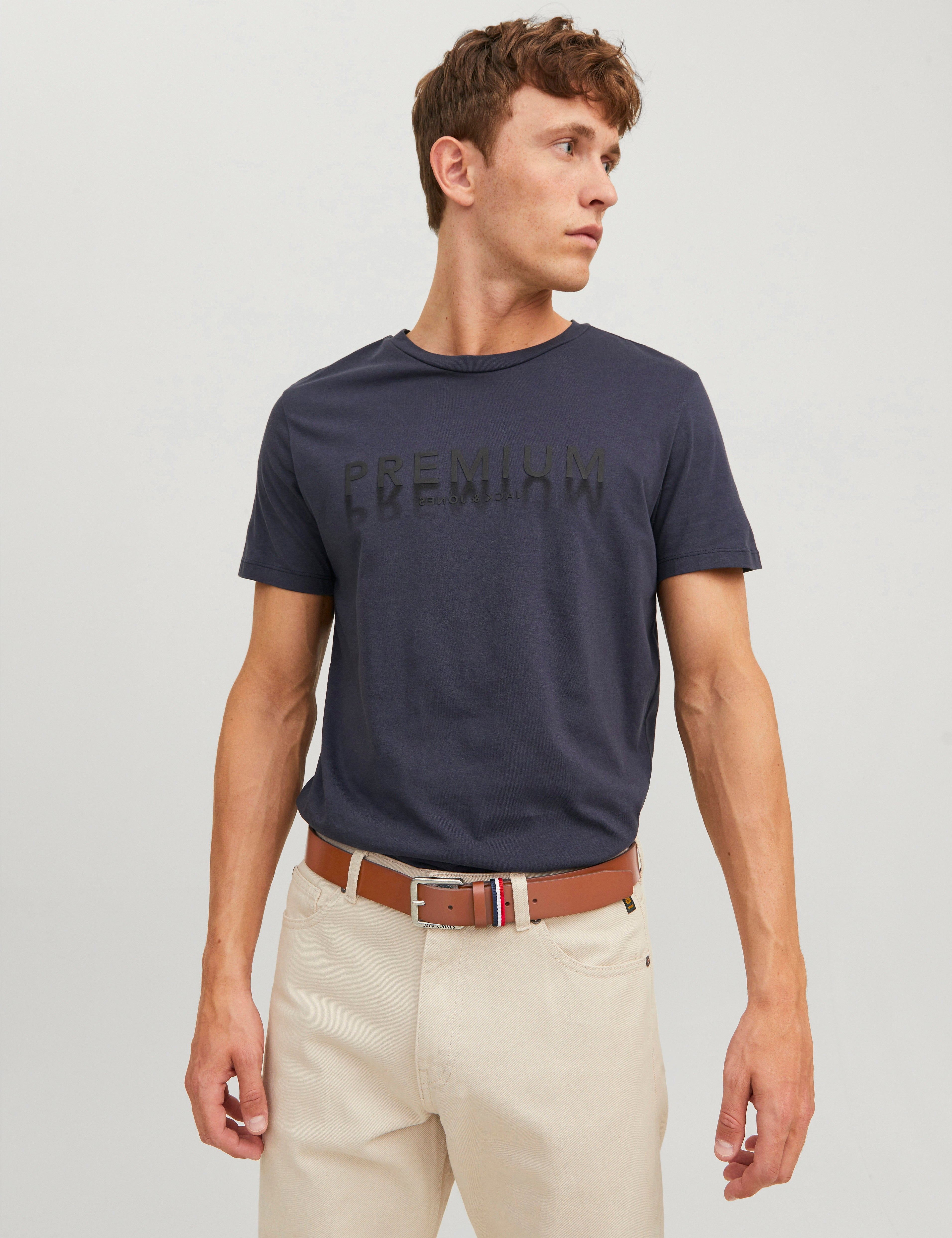 JACK & JONES JACESPO belt in cognac - Image 1