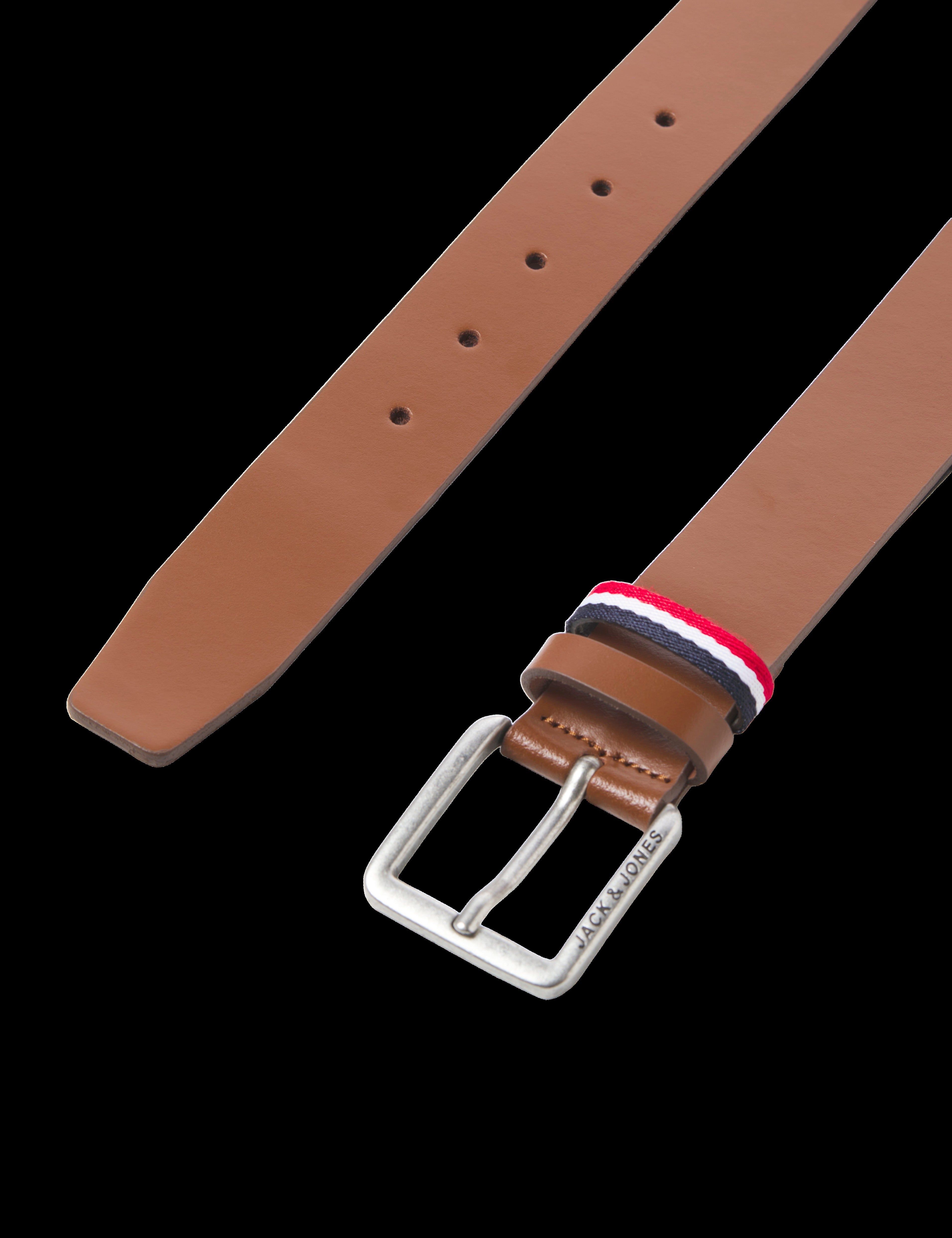 JACK & JONES JACESPO belt in cognac - Image 2