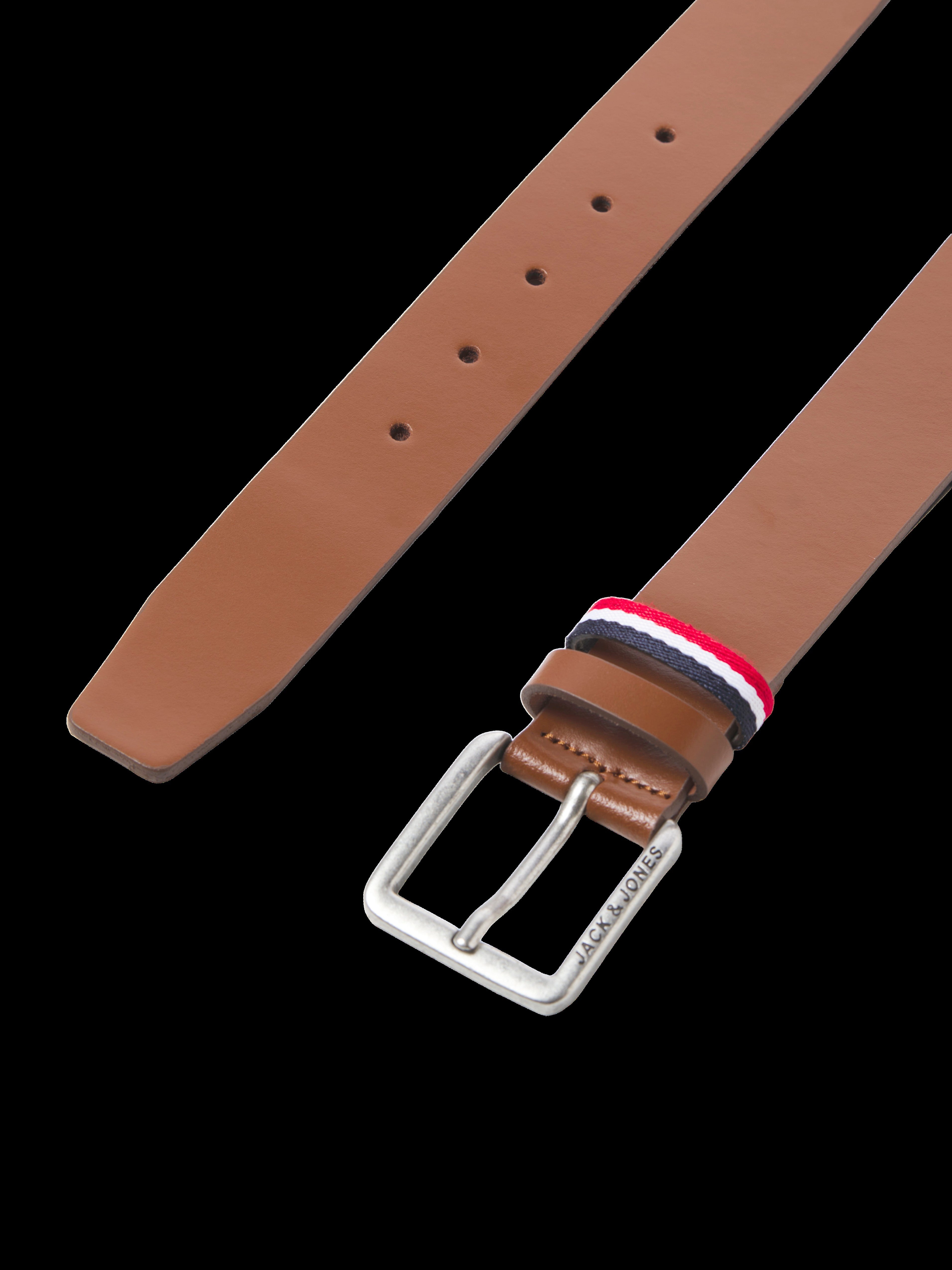 JACK & JONES JACESPO belt in cognac - Image 2