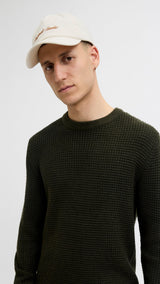 JACK & JONES JACFRAME norrebro cap in antique white - Image 1
