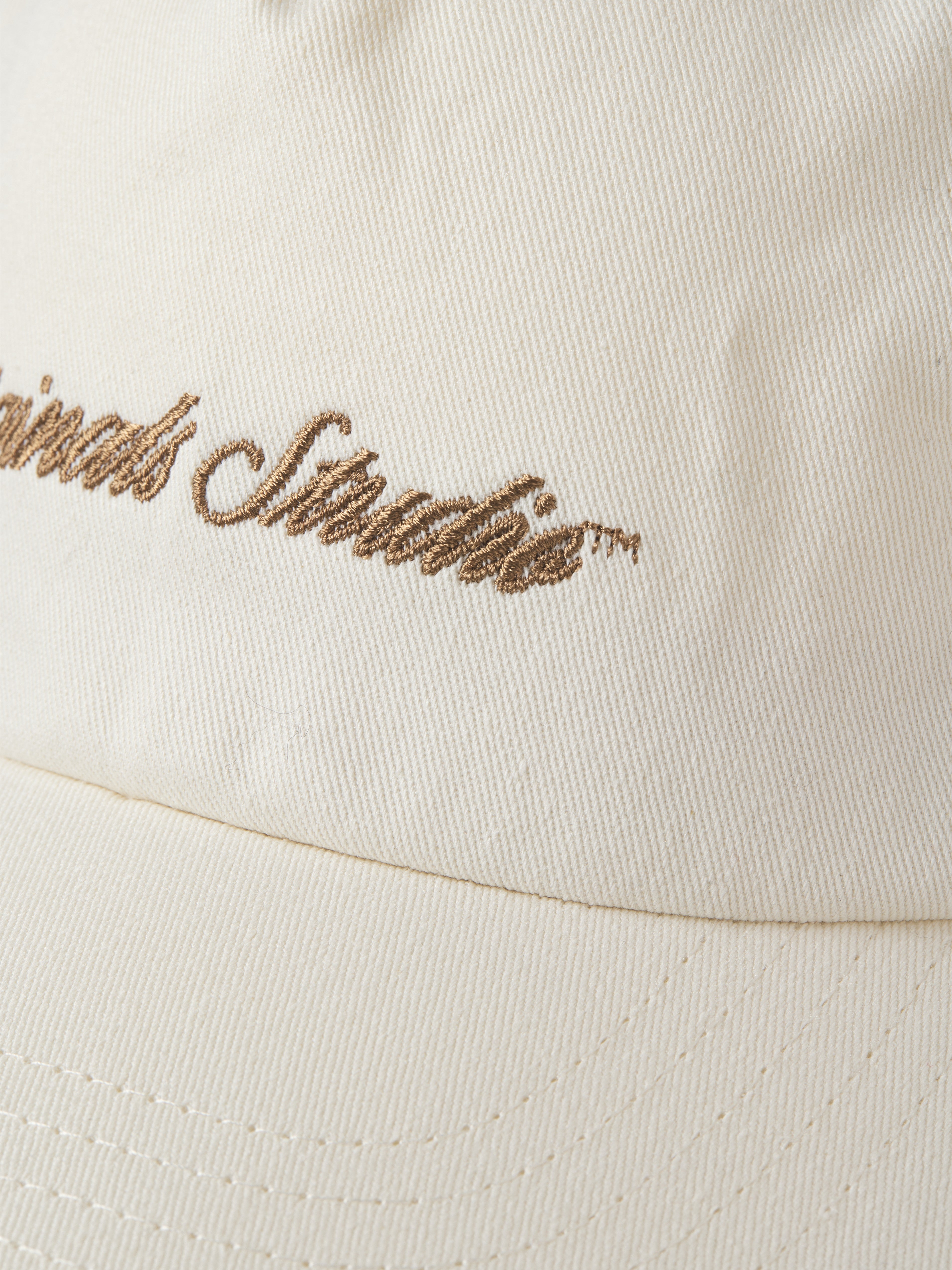 JACK & JONES JACFRAME norrebro cap in antique white - Image 4