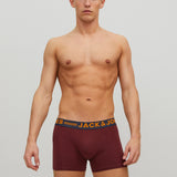 JACK & JONES JACLICHFIELD trunks pack in burgundy - Image 1
