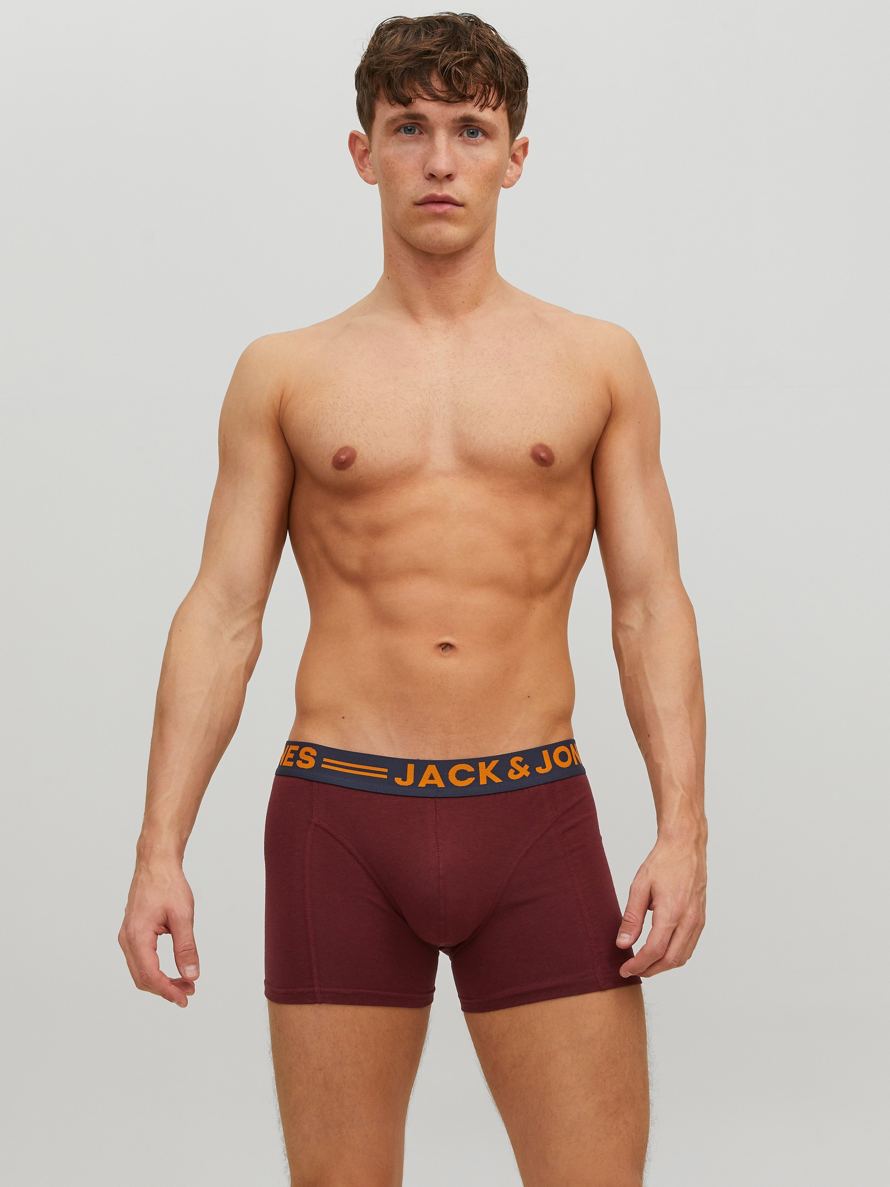 JACK & JONES JACLICHFIELD trunks pack in burgundy - Image 1