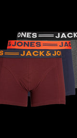 JACK & JONES JACLICHFIELD trunks pack in burgundy - Image 3
