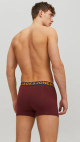 JACK & JONES JACLICHFIELD trunks pack in burgundy - Image 2