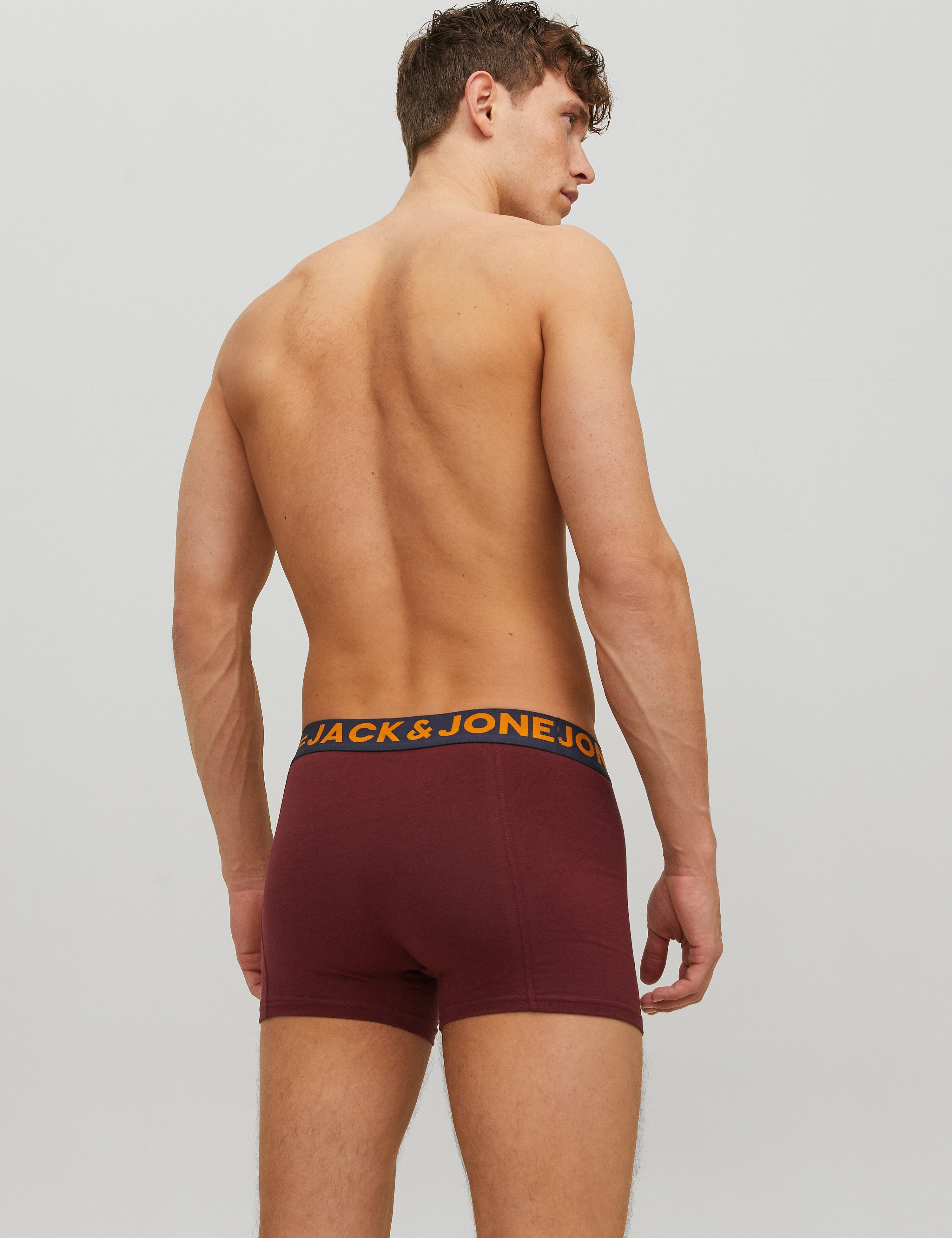 JACK & JONES JACLICHFIELD trunks pack in burgundy - Image 2