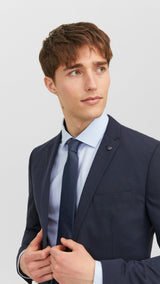 JACK & JONES JACSOLID tie in navy blazer - Image 5