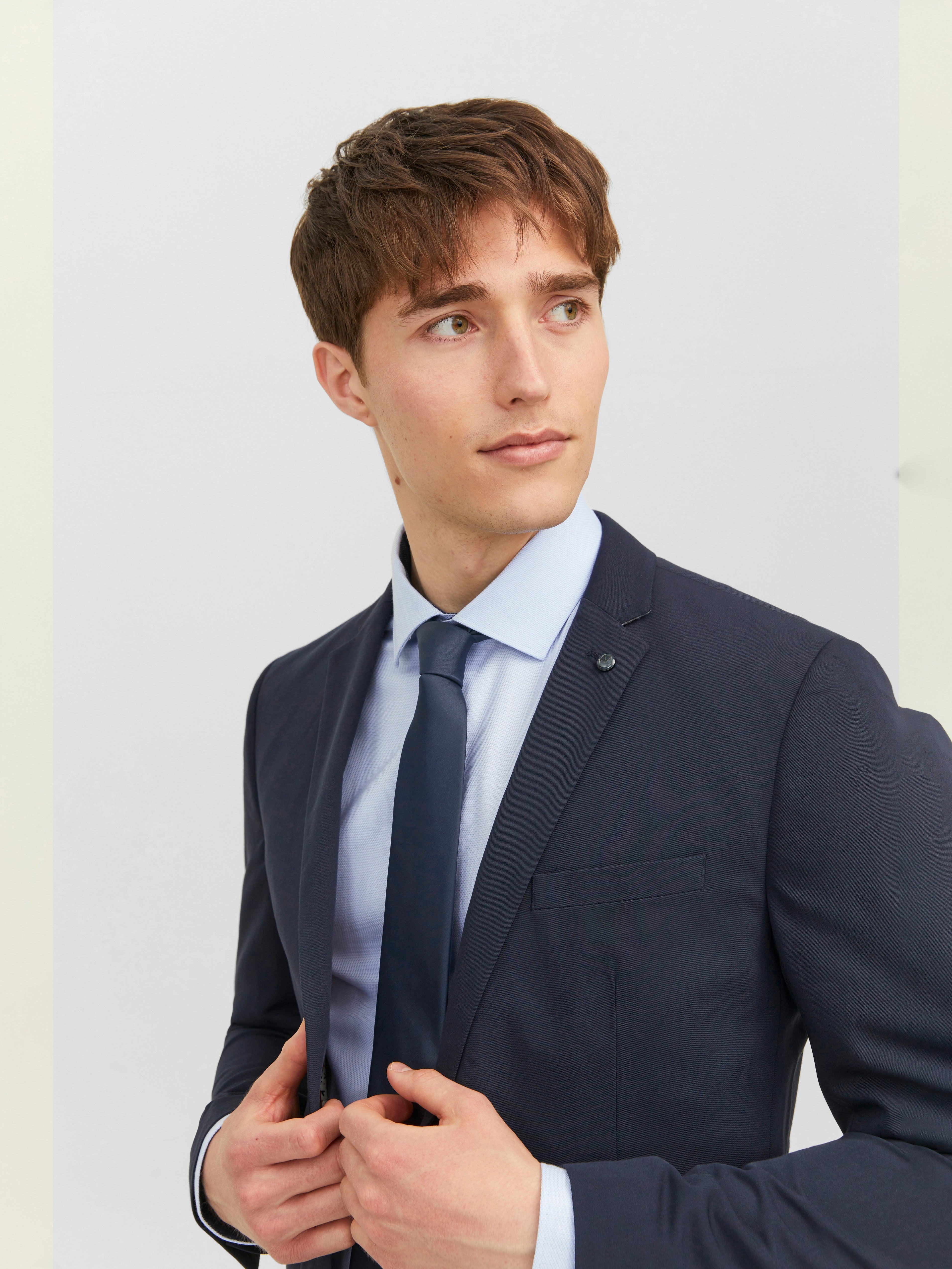 JACK & JONES JACSOLID tie in navy blazer - Image 5