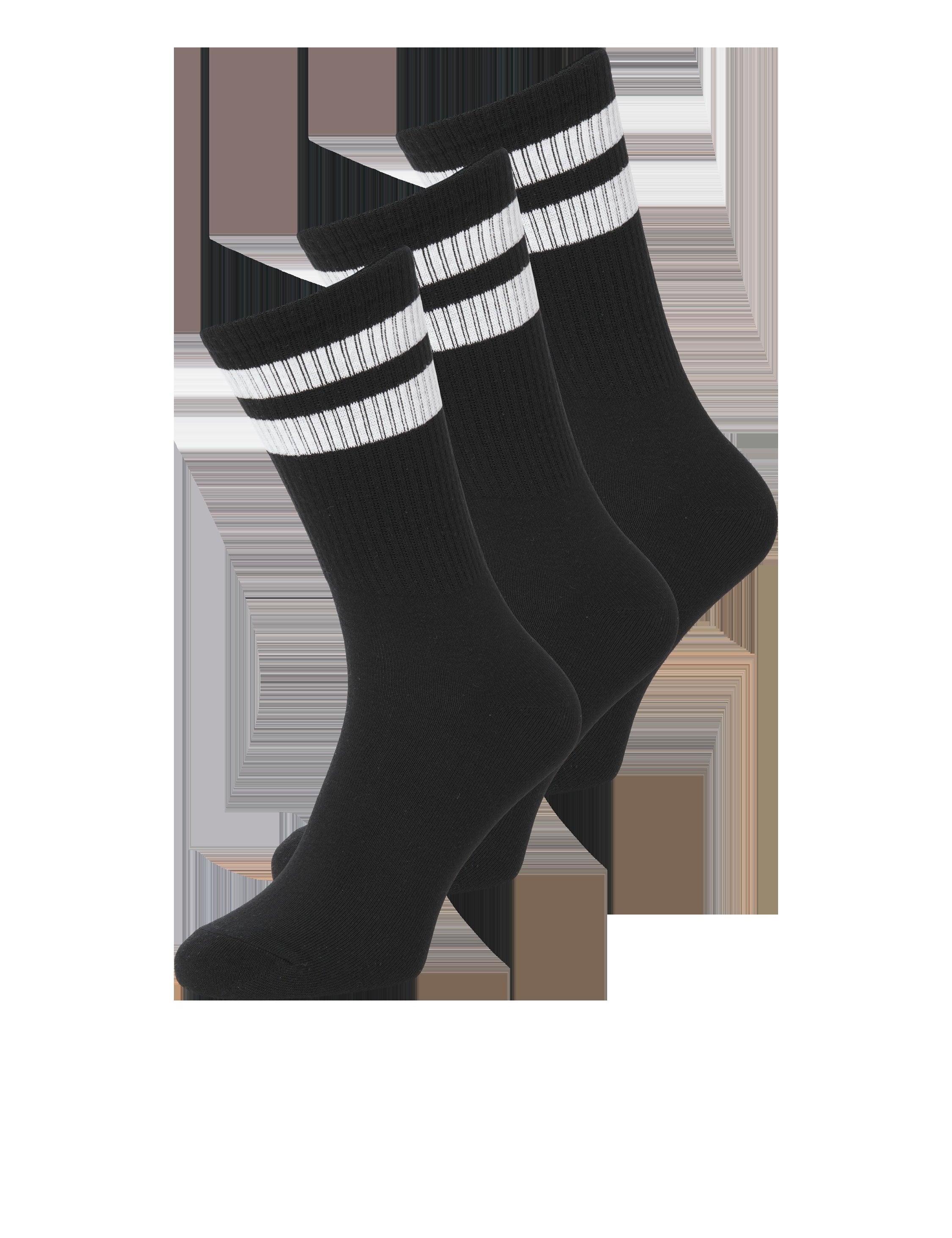 JACK & JONES JACTRAVIS tennis sock pack in black - Image 1