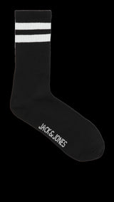 JACK & JONES JACTRAVIS tennis sock pack in black - Image 2