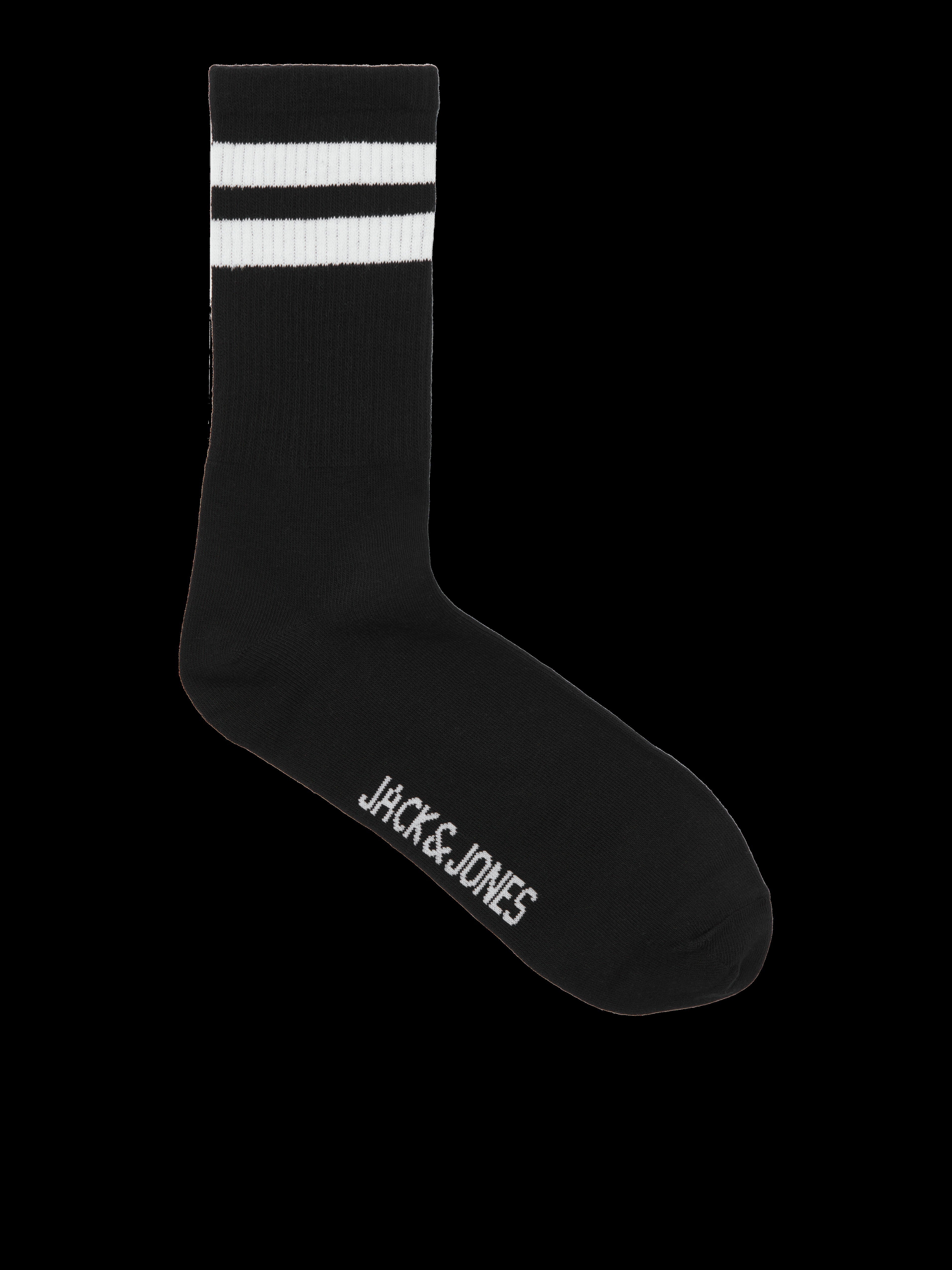 JACK & JONES JACTRAVIS tennis sock pack in black - Image 2