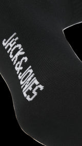 JACK & JONES JACTRAVIS tennis sock pack in black - Image 4