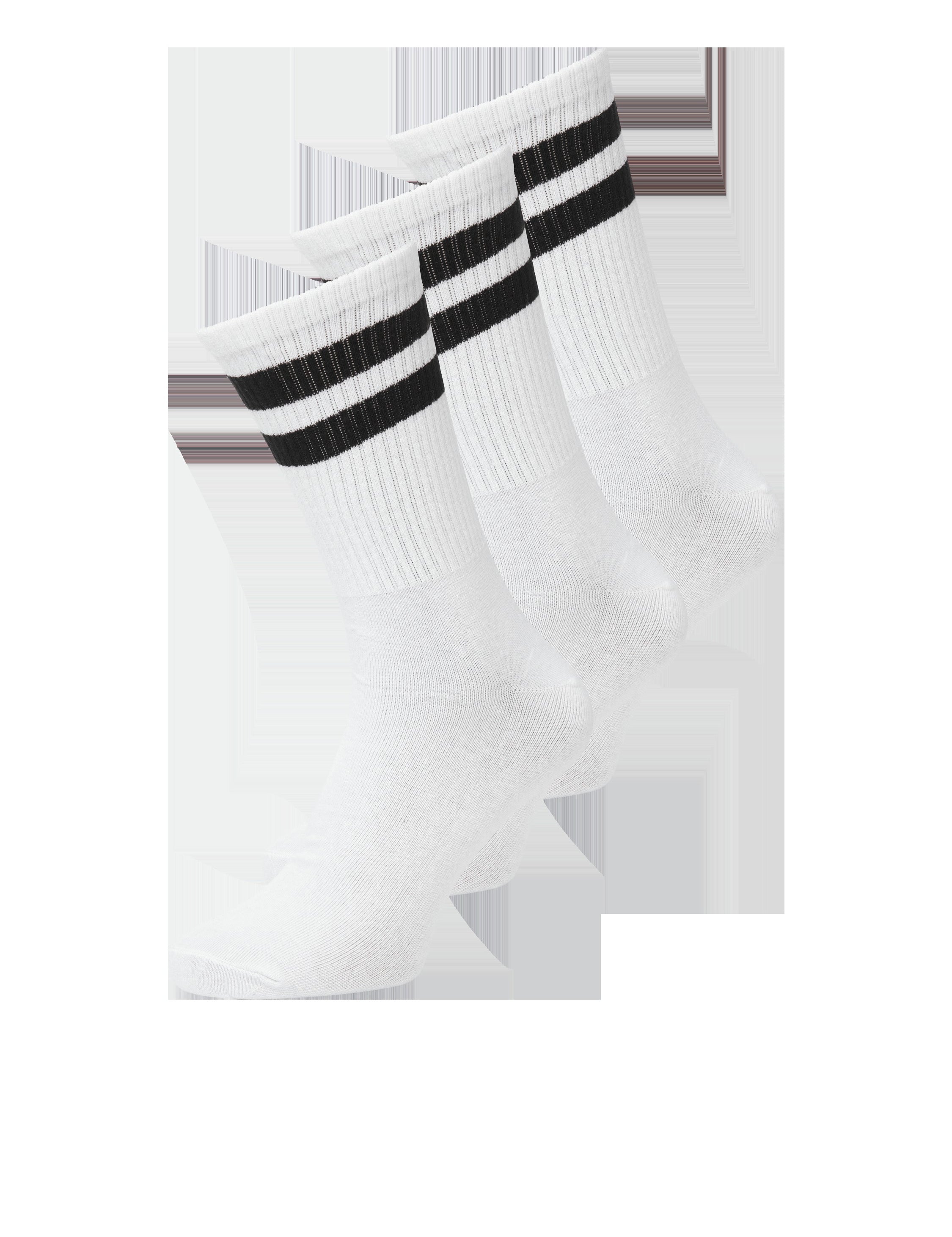 JACK & JONES JACTRAVIS tennis sock pack in white - Image 1