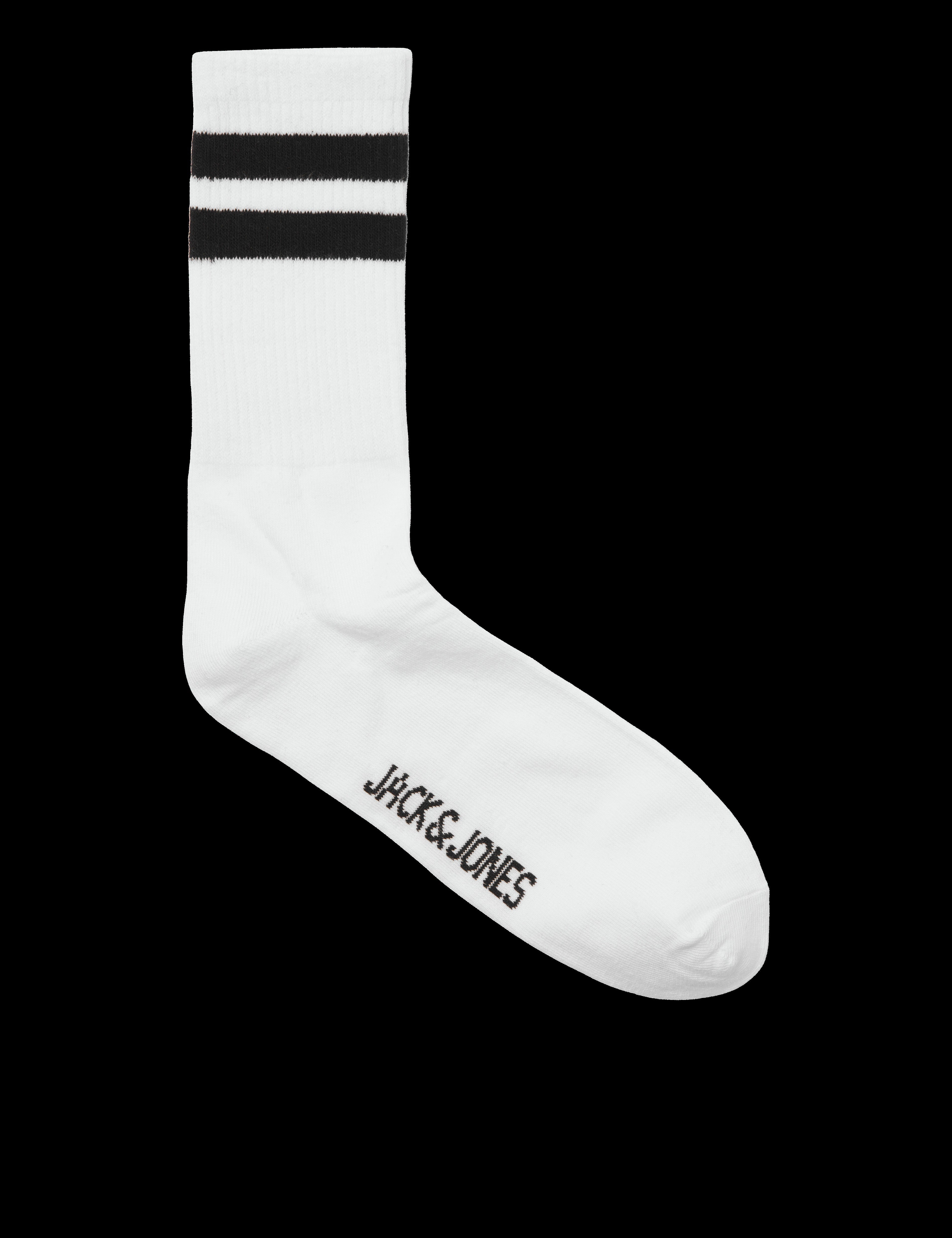 JACK & JONES JACTRAVIS tennis sock pack in white - Image 2