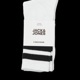 JACK & JONES JACTRAVIS tennis sock pack in white - Image 4